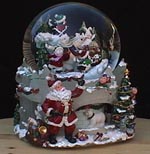 Santa Castle Waterglobe
