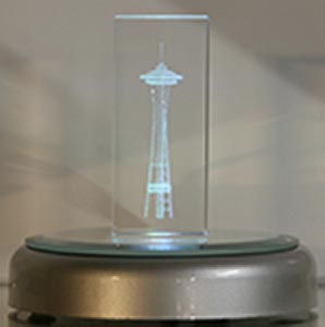 Space Needle Crystal Set