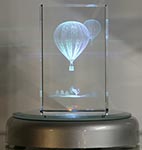 Small Hot Air Balloon Crystal